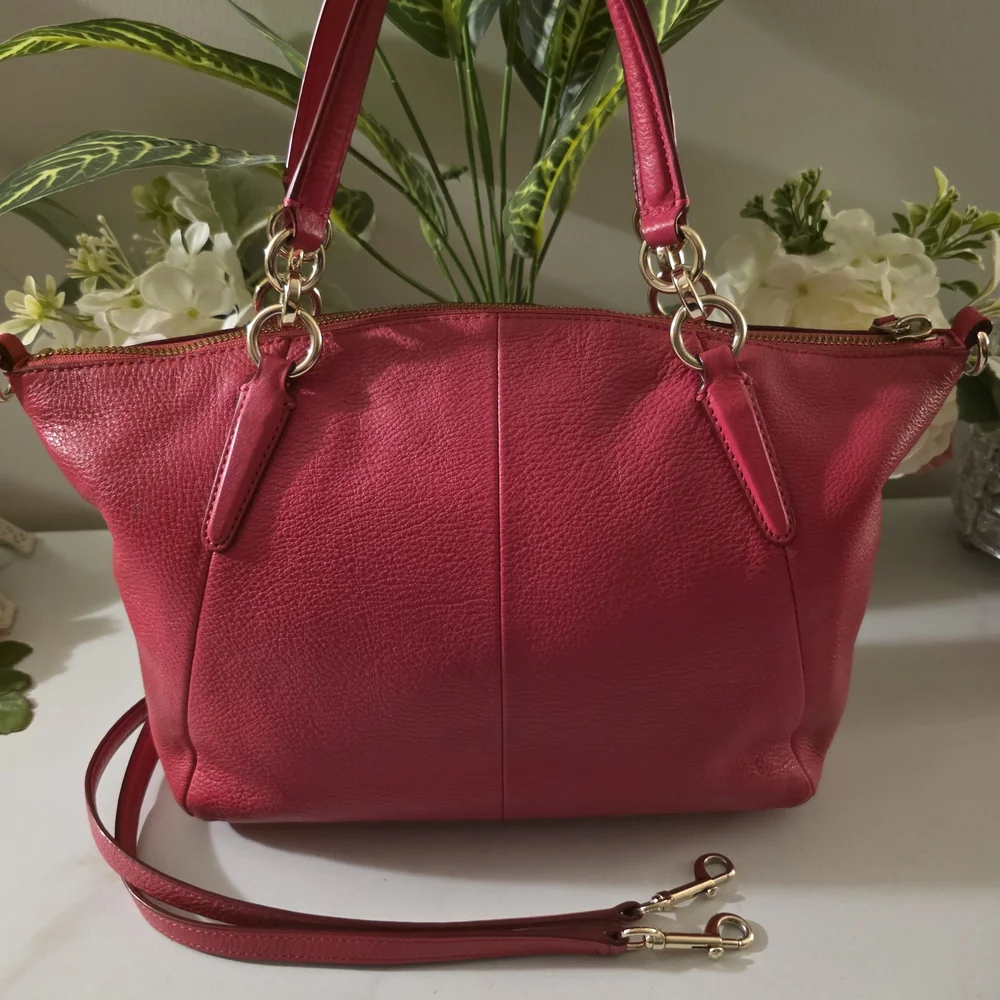 Coach Pink Tote/Satchel Bag - Picture 2 of 5